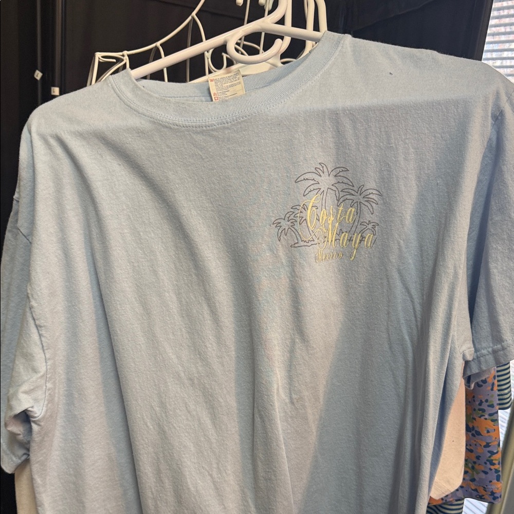 Light Blue Graphic T-Shirt